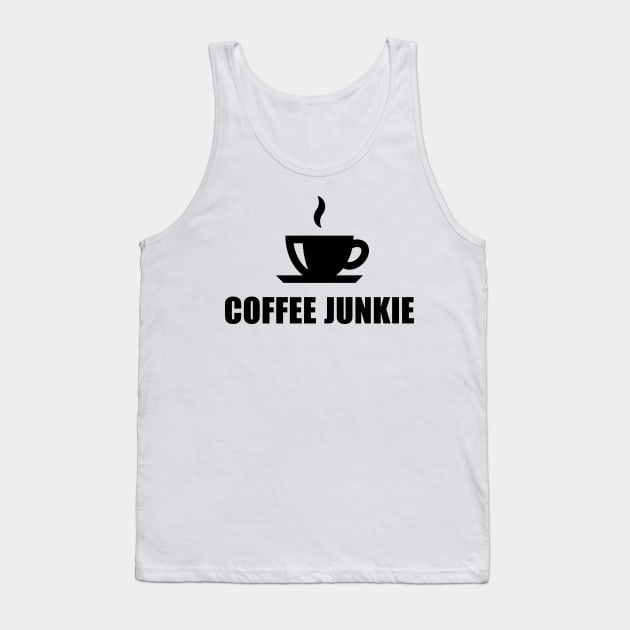 Coffee Junkie (Coffee Drinker / Coffee Cup / Black) Tank Top by MrFaulbaum